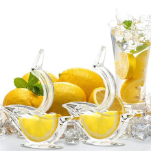 Presse-Agrumes Manuel en Citron, Presse-Agrumes Manuel en Acrylique, Presse-Fruits Transparent Portable, Forme D'Oiseau, Presse-Agrumes à Main (8PC)