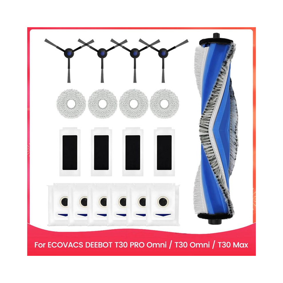 For Deebot T30 Pro Omni / T30 Omni / T30 Max Robot Vacuum Cleaner Parts Main Side Brush Hepa Filter 6032189874411