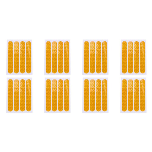 Front Rear Wheel Cover Protective Shell Reflective Sticker for  Max G30 Scooter Accessories 32PCS, Yellow