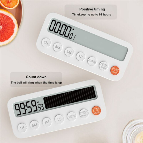 2X Digital Kitchen Timer Magnetic Kitchen Timer Clock Home Cooking Food Tools Timer for Kids Camping Classroom 2