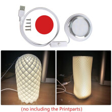 4X 3D Print Parts Model Kit LED Light Lighting Kit Can Be Matched with A Variety of Lampshade Models Without Printparts