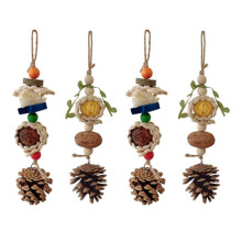 4PCS Bird Chewing Toy Funny Cotton Rope Toys Bite Bird Tearing Toy Cockatiels Training Toys for Pets