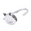 4X Black Cat Cartoon Foldable Silver Tone Handbag Hook Antislip Rubber Base 6
