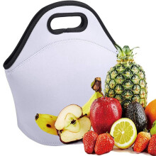 2X Sac à Lunch Vierge de Sublimation Boîte à Lunch Isotherme Réutilisable Sac à Main Fourre-Tout avec Fermeture à Glissière