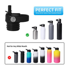 4 Pcs Flexible Handle Top Straw Lid for Flask 18 21 24 Oz,for ,and Most Water Bottles Cap Replacement