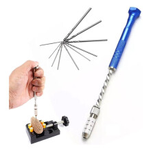 Pin Vise Hand Drills Bits Set with 0.5-3 mm Micro-Type Twist Drill Bits