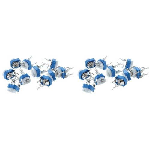 20pcs 6mm 10k Ohm Horizontal Pot Variable Cermet Potentiometer Trimmer Resistor UK