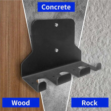 2X Barbell Wall Mount Wall Mount Rod Storage Rack Vertical Hanging Heavy Duty Barbell Storage Hang Pole Rack