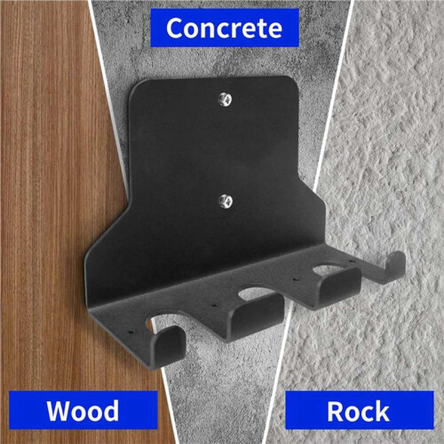 2X Supporto da Parete per Bilanciere Supporto da Parete per Asta di Stoccaggio Supporto Verticale per Bilanciere Resistente Supporto per Asta di