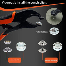 Snap Fastener Kit Verstelbare Tang voor Drukknopen,Snap Fastener Tool Kit met Drukknopenset voor Boothoezen,Canvas A