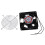 10X AC 220-240V 0.14A 120mmx120mm Metal Computer CPU Fan Black 4