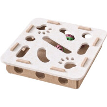 Kattenpuzzelspeelgoed van Vilt, Kattenspeelgoed met Bal, Indoor Sport- en Entertainmentspeelgoed voor Katten, Geschikt voor Binnenkatten C