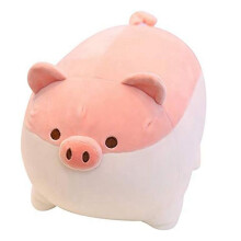 Oreiller à Câliner en Peluche de Gros Cochon Doux, Cadeaux de Jouet de PoupéE en Peluche de Cochon Mignon pour la Literie, Anniversaire D'Enfants