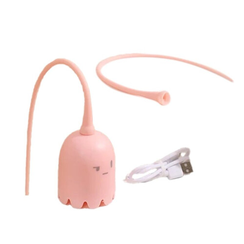 Interactive Cat Toy USB Cat Pet Silicone Automatically Rotates Mouse Tail.Kitten Teasing Stick