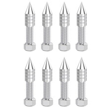 8 Pcs Stainless Steel Speaker Spikes Hifi Audio AMP Subwoofer Isolation Stand Foot Cone Adjustable Height M6