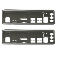 2X Plaque Arrière de Bouclier D'I/O pour B250C B75 12USB B75 8USB Support de Châssis de Déflecteur D'Io de Carte Mère D'Exploitation Minière
