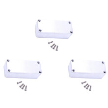 3 Stück Aluminium Stomp Box Effekte 1590A Stil Pedal Gehäuse für Gitarre
