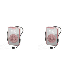 2X Portable Voice Amplifier for Teachers with Microphone Headset,Rechargeable Speaker for Training,Tour Guide,Classroom