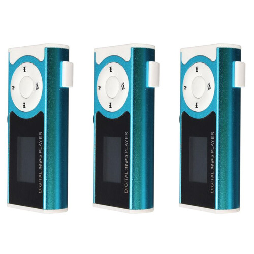 3X  USB Clip Player MP3 Player LCD Screen 16GB   TF Card