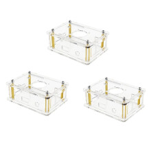 3X for Orange Pi 3 LTS Case Transparent Acrylic Shell Box Protect Enclosure for Orange Pi 3 LTS Without Fan