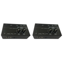 2X New MA400 Headphone Preamplifier Microphone Preamplifier Audio 6.35mm & 3.5mm Headphone Outputs Mixer EU Plug