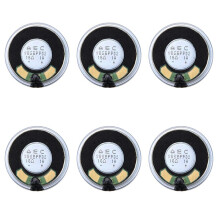6pcs 36mm 16 Ohm 1W Aluminum Housing Internal Magnet Speaker
