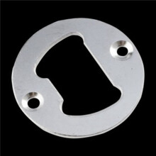 500X Bottle Opener Part with Countersunk Holes Round Metal Strong Polished Bottle Opener Insert Parts