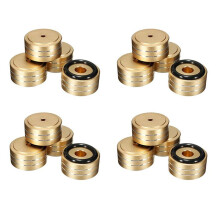 16PZ 40X20mm Alluminio HIFI AMP Altoparlante Isolamento Stand Giradischi DAC Piedi Pad (Oro)