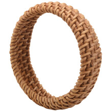 4X Bracciale Nel Rattan Intrecciato Un Mano Nel Stile Etnico Semplice Braccialetto Rotondo Nel Rattan Gioielli Da Donna