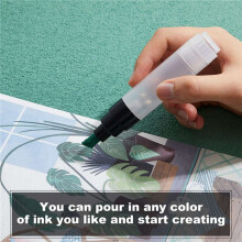 Set of 28 Fillable Blank Paint Touch Pen Markers Refillable Paint Pen Clear Empty Markers Empty Paint Tube