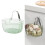 Wall Mounted Garlic & Onion Storage Box, Plastic, Punch-Free 12