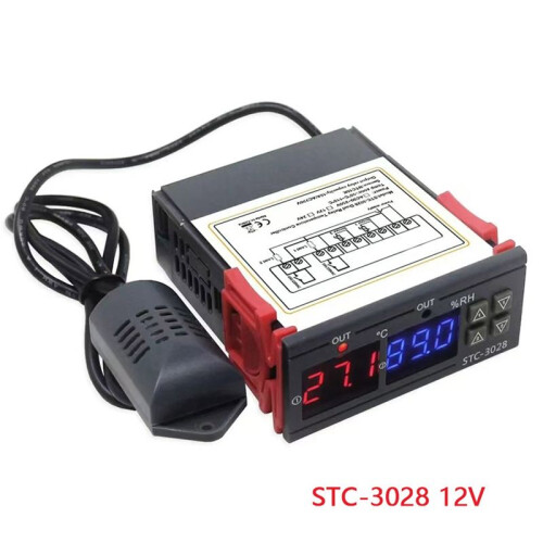 STC-3028 12V Digital Thermostat Thermometer Hygrometer Temperature Humidity Controller Regulator 1