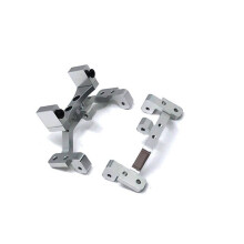 2X for MN D90 MN-90 MN99S MN99 RC Car Upgrade Parts Metal Pull Rod Base & Axle Upper Servo Bracket Mount