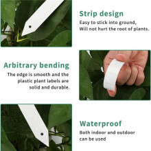 600 Stuks Plastic Planten Kwekerij Labels Tuin Stek Tags Wit 10X2Cm