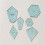 300 Pieces Paper Patchwork Shapes Acrylic Quilt Template Quilting Patchwork Patchwork  Sewing 2