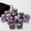 25pcs Natural Amethyst Rune Stone Irregular Divination Agate Rune Gift Decoration Red 1