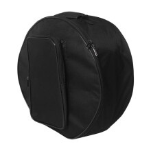 4X Compact Snare Drum Bag Backpack Case with Shoulder Strap Outside Pockets Musical Instrument Accessory Black 40x18cm