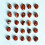 25pcs Natural Amethyst Rune Stone Irregular Divination Agate Rune Gift Decoration Red 7
