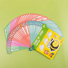 70 Patterns Step-By-Step Learning Simple Drawing Card Book, Reusable Graffiti Set, Cartoon Educational Drawing