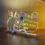 Erasable Note Board DIY Drawing Board Luminous Hand-Written Board Information Marking Board Ornaments Set 4