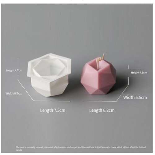 Diamond  Candle Mold Magic  Geometric Shape Chocolate Mousse Mold Making Kit Fondant A 2
