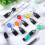28 Pcs Retractable Lighter Holder Keychain Assorted Color, Lighter Keychains with Single Lighter Clip 5