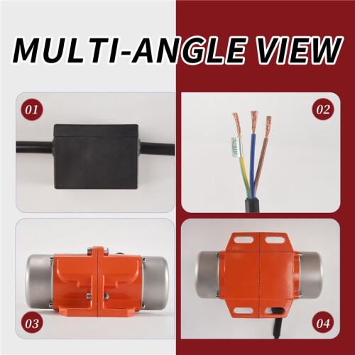 60W 220V Vibrating Motor Adjustable Speed for Feeding Machine Shotcrete Machine Washing Machine 2