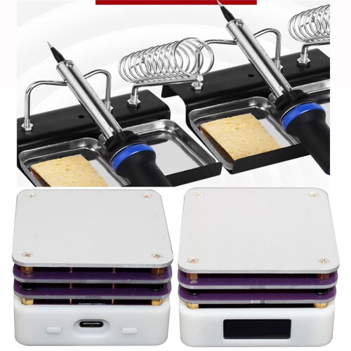 PD 65W  Digital Display Adjustable Constant Temperature Heating Table Type-C USB Soldering Heating Plate B 1