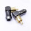 30 Uds. Conector RCA Conector de Audio Macho Codo de Ángulo Recto de 90 Grados Conector de Terminal de Altavoz para Soldar Cable de Vídeo 8
