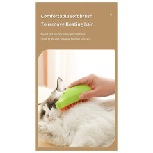 Cat Steam Brush Steamy Dog Brush 3-in-1 Electric Spray Cat Hair Brushes for Massage Pet Grooming Comb Hair Removal CombB