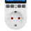 2X Optical Digital Temperature Controller, Heating Cooling Thermostat Socket with Sensor for Reptile Incubator EU Plug 7
