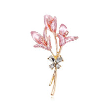 Esmalte Lírio Flor Mulheres Broches Flor Rosa Casamentos Festa Casual Escritório Broche Alfinetes Presentes