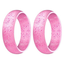 5.7mm Popular for Women Silicone Cool Rings Silicone Wedding Ring Environmental Outdoor Sports RingX2 10