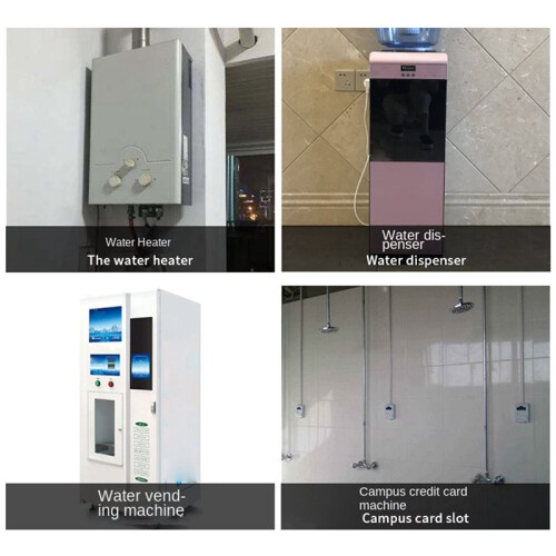 2X Water Flow Sensor Hall Flow Meter 1 Inch External Wire Copper Water Flow Sensor Turbine Flow Meter 2